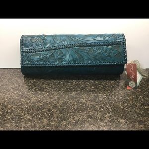 Alexis David Hand Tooled Leather Clutch